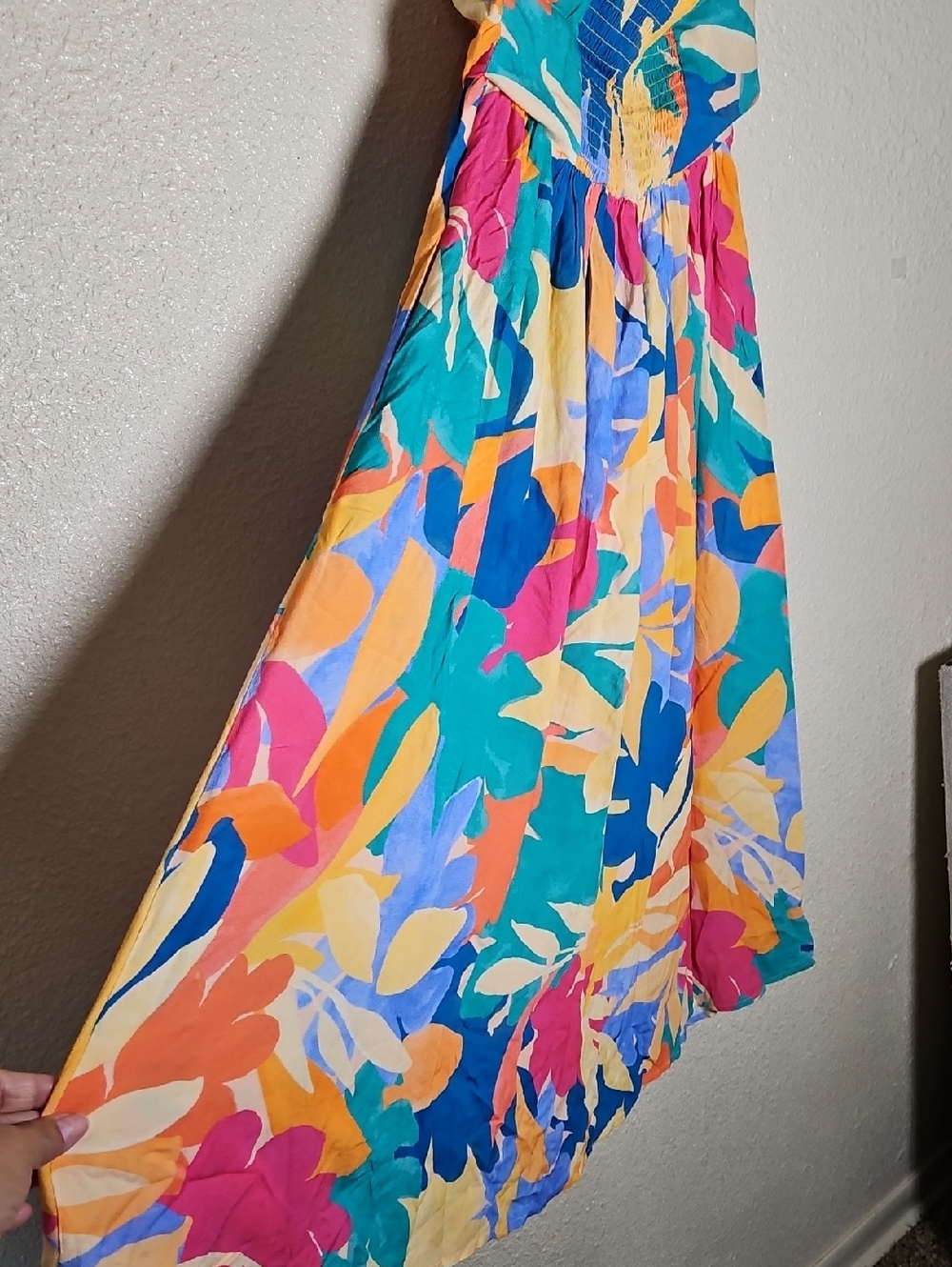 LA BLANCA Multicolor Halter Midi Dress - Vibrant Floral Print - Picture 10 of 10